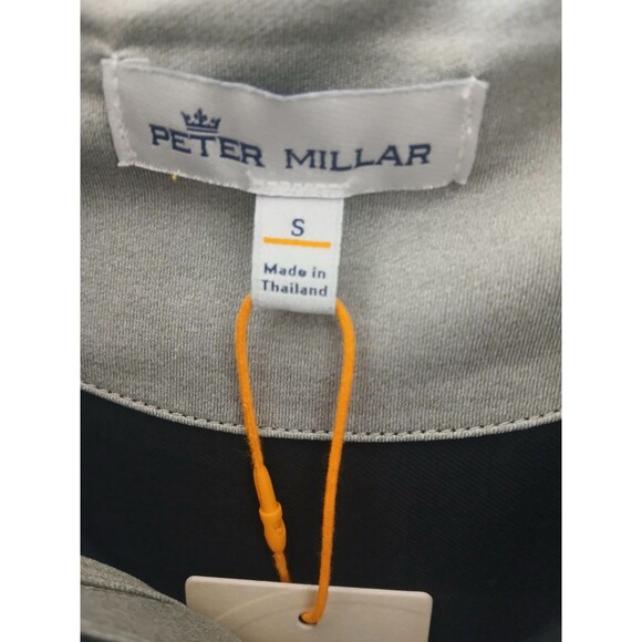 Peter Millar Crown Sport Perth Performance Quarter-Zip Black Size Small NWT - Picture 2 of 5